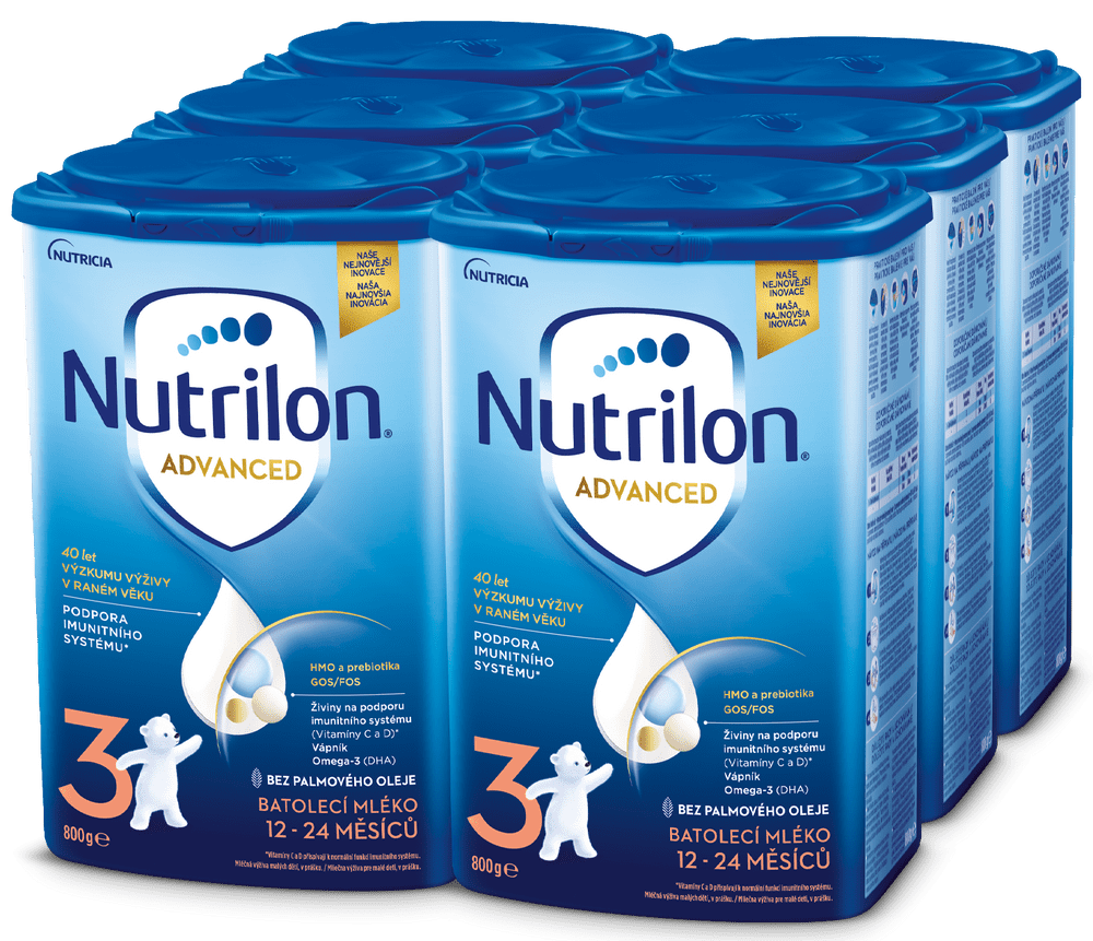 Nutrilon 3 batoľacie mlieko 6x 800g, 12+